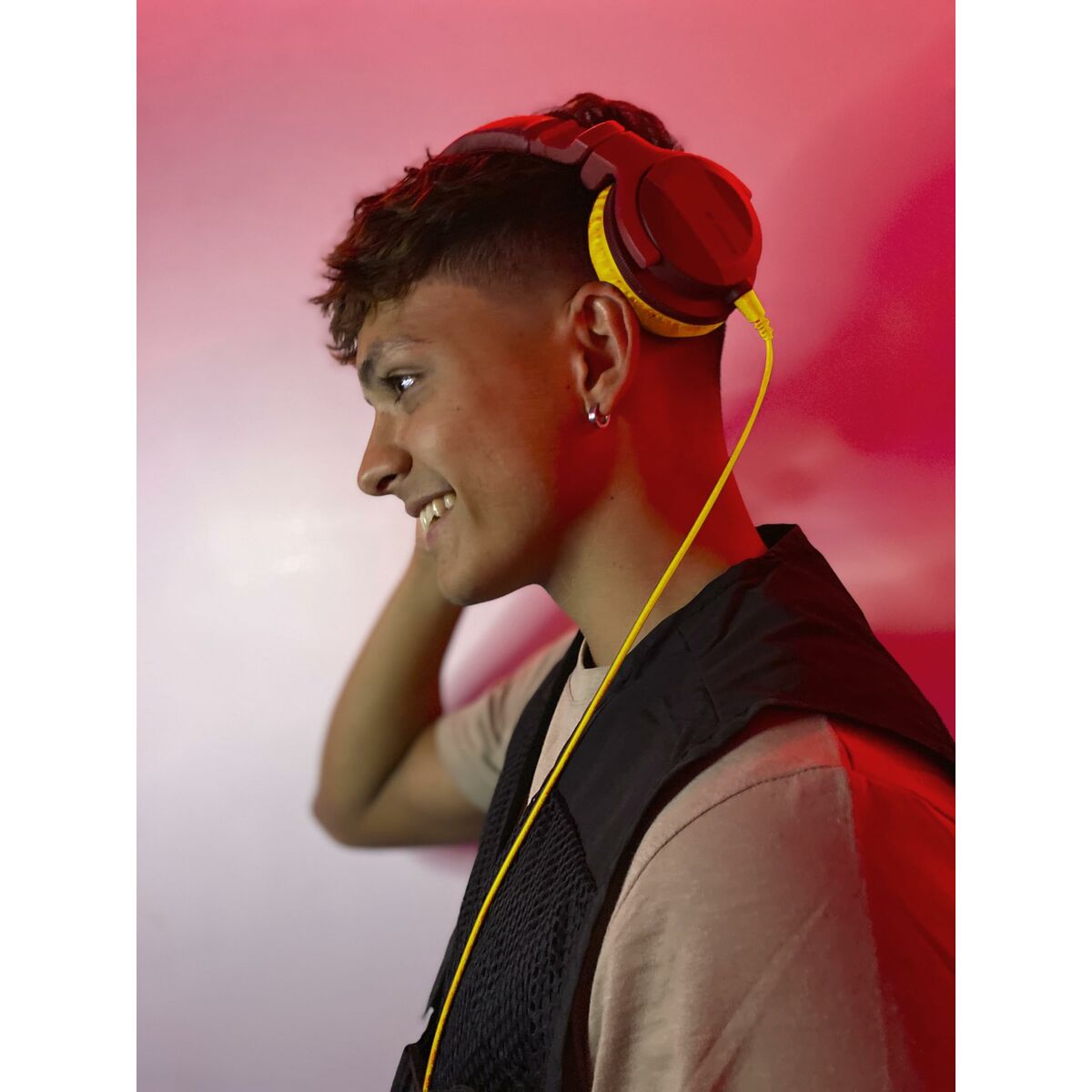 Headphones Pioneer HDJ-CUE1BT Red